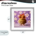 thumbnail image 4 of Stupell Industries Contemporary Bow Peep Groovy Chick Gray Framed Print Under Glass, 13 x 13, by Lucia Heffernan, 4 of 8