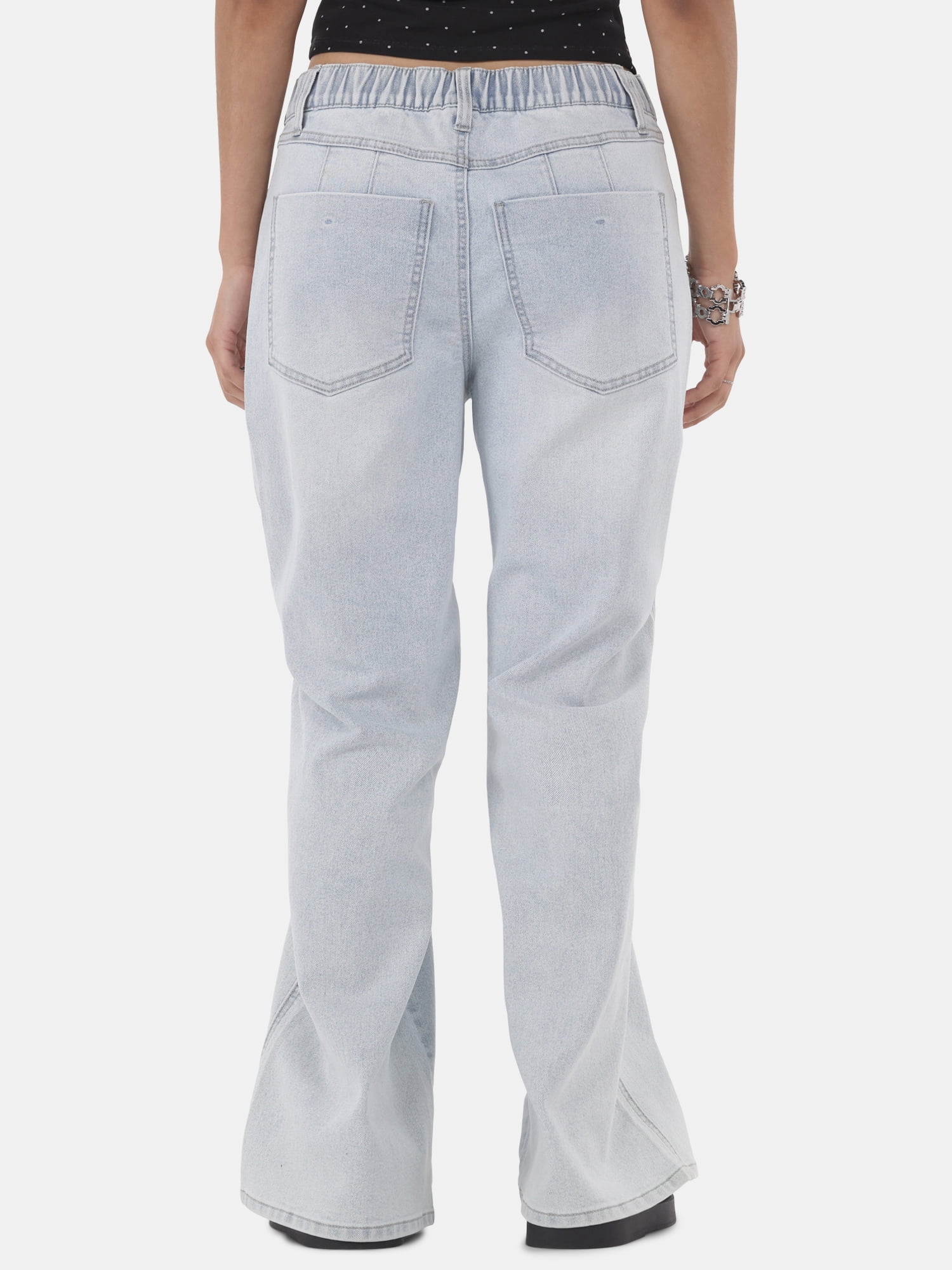 No Boundaries Baggy Wide Leg, Women's and Women's Plus