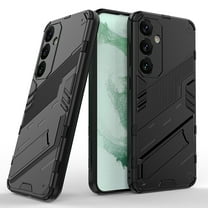 Allytech Armor Case for Samsung Galaxy A35, Built-in Invisible Kickstand, Camera Screen Protection, Slim Lightweight Four Corners Drop Protection Shockproof Rugged PC Back Case - Black