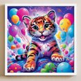 thumbnail image 3 of Globo Diamante Tigre Btafrte Serie Animal Resina 30*30CM, 3 of 9
