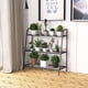 thumbnail image 2 of Costway Estante para Plantas de Metal 3 Niveles Soporte Expositivo Porta Flores para Jardín Balcón Salón Negro 81 x 35 x 82 cm, 2 of 9
