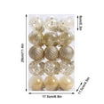 thumbnail image 3 of Christmas Decorations Clearance, 30 Pcs Of Christmas Ball Ornaments Shatterproof Christmas Decorations Christmas Tree Wedding Party Decorations Xmas Decor Ball, 2.36inch, 3 of 4