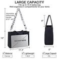 thumbnail image 3 of Bolsa de lona BTOOP para portátil, para mujer, hombro de trabajo, 15.6 pulgadas, 3 of 9