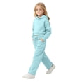 thumbnail image 6 of Gunia Kids Tween Girls Hoodie And Jogger Set 2 Piece Athletic Outfits Set Sweatsuits Tracksuit Fall Winter Clothes,Size 3-13 Years, 6 of 7