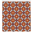 thumbnail image 3 of Ambesonne Turkish Pattern Shower Curtain, Plant in a Vase, 69"Wx84"L, Blue Green Scarlet, 3 of 3
