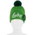 thumbnail image 6 of St. Patrick’s Day Irish Embroidered Green Beanie, Soft Acrylic Knit Warm Winter Hat with Pattern, One Size for Men & Women, Ideal for Parades, Holiday Celebration & Daily Wear, 9.8*8.7in, Green, 6 of 6