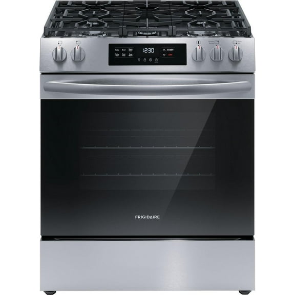 Frigidaire FCFG3062AS 30" Gas Range with Steam Clean, Stainless Steel