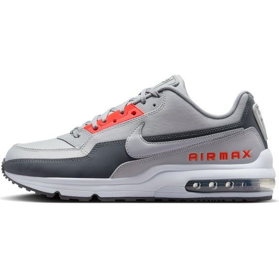 Nike Mens Air Max LTD 3 Wolf Grey/Bright Crimson/Dark Grey/Wolf Grey Leather Casual Shoes 10 M US
