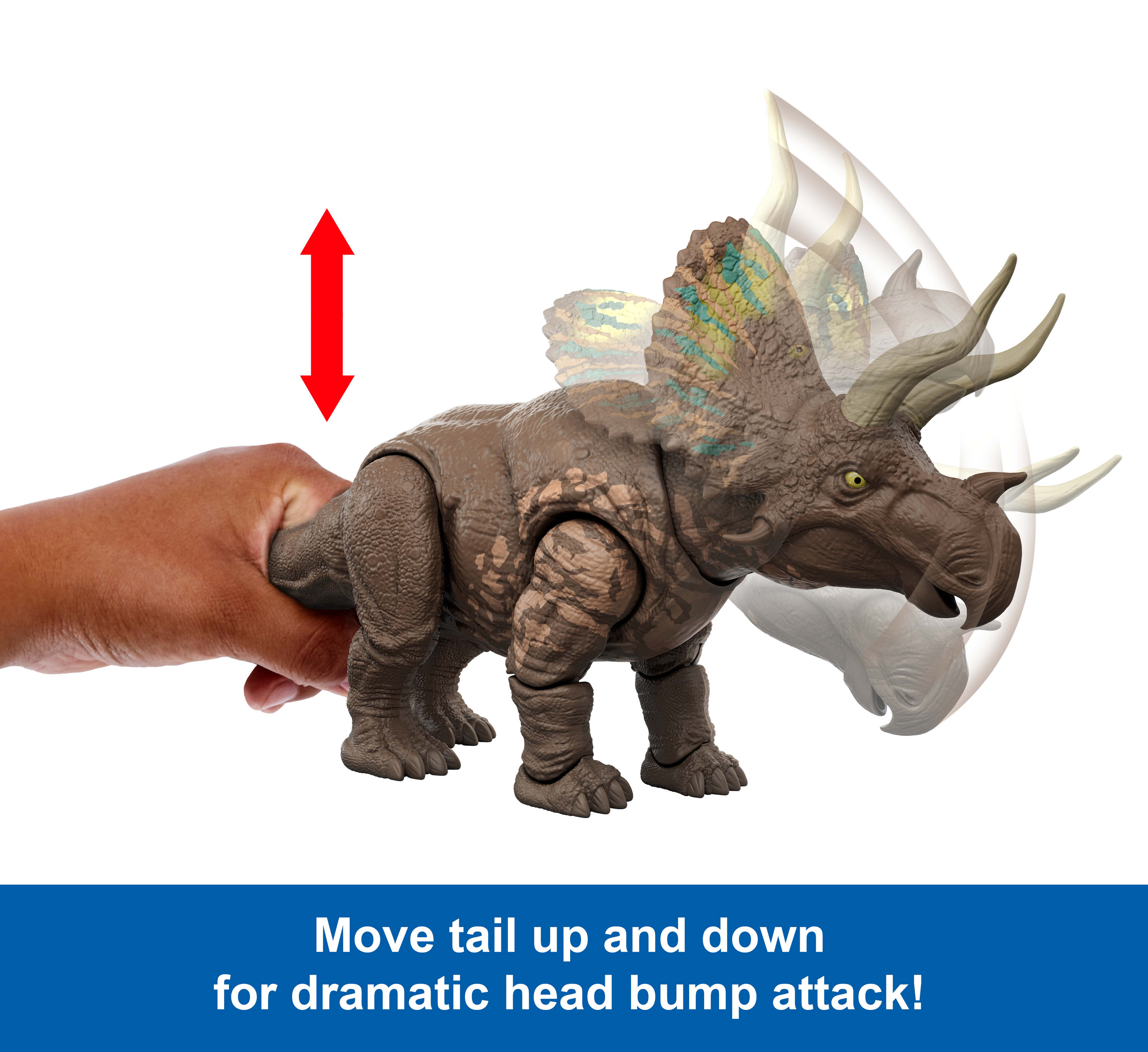 Jurassic World Gigantic Thrashers Eotriceratops Figure photo 3