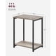 thumbnail image 4 of Side Tables Set of 2, Small End Table, Nightstand Living for Room, Bedroom, Office, Bathroom, Greige and Black ULET272B02, 4 of 5
