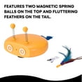 thumbnail image 2 of Juguete interactivo para gatos - Juguete láser para gatos activado por movimiento automático - Juguete láser para gatos de velocidad ajustable con luz de circulación recargable, 2 of 5