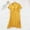 Yellow, variant on Blmnix Women's Nightgowns Mumu Nightshirt Short Sleeve Yellow V-Neck Sleep Dress