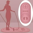 thumbnail image 4 of Colchoneta para r con cuerda de ejercicio TPE, insonorizada, absorción de impactos, cojín de fitness para interiores de alta densidad, colchoneta Rosa de espesor 6 mm Baoblaze cojín de gimnasio de yoga, 4 of 8