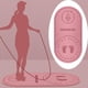 thumbnail image 4 of Colchoneta para r con cuerda de ejercicio TPE, insonorizada, absorción de impactos, cojín de fitness para interiores de alta densidad, colchoneta Rosa de espesor 6 mm Baoblaze cojín de gimnasio de yoga, 4 of 8