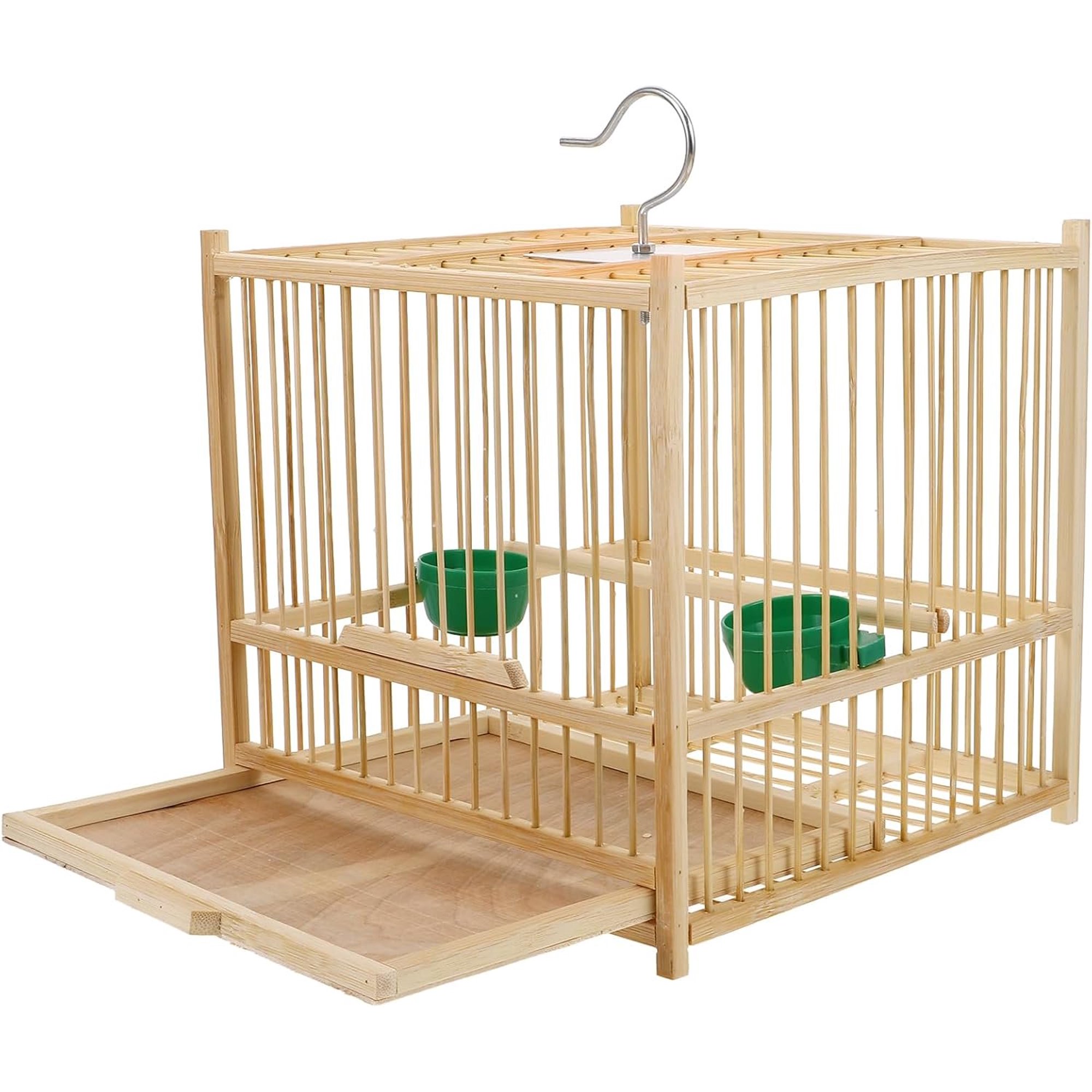 8 Inch Small Bird Cage for Parakeets Budgies Cockatiels