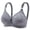 Gray, variant on Darzheoy Wire-Free Bra for Women Embroidered Glossy Comfortable Breathable Bra Underwear No Rims Bralette 42/95BC
