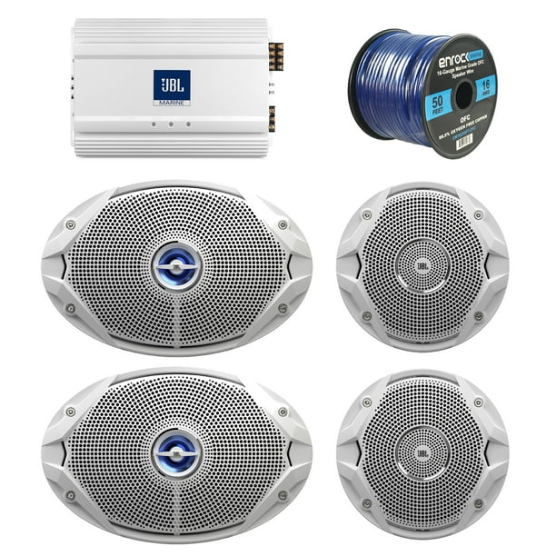 Marine Speaker Package 2x JBL 6x9" 2Way White Coaxial Marine Speakers