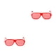 thumbnail image 3 of Guardurnaity Gafas de persiana de plástico llamativas y de moda hechas de gafas de persiana de plástico tamaño libre rojo rojo tamaño libre 2Conjunto, 3 of 6
