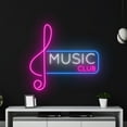 thumbnail image 4 of Handmadetneonsign Music Club Neon Sign, Music Show Neon Led Art Decor, Music Studio Bar Club Wall Decor, 4 of 5