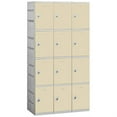 thumbnail image 2 of 12" Wide Four Tier Plastic Locker - 3 Wide - 6 Feet High - 18 Inches Deep - Tan - Assembled, 2 of 4