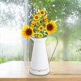 thumbnail image 5 of Troglfold flower vase Rustic Iron Pitcher Vase Set for Flowers or Decor,8.66"X6.69"X4.72", 5 of 11
