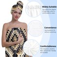 thumbnail image 6 of Colevkie Women 2 Pieces Bath Wrap Set Bath Skirt & Shower Cap Soft Adjustable Quick Drying Beach Towel Hair Drying Cap Printed Vintage Pattern, 6 of 8