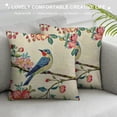 thumbnail image 3 of Nawypu Hummingbird Flower Pillow Covers  for Watercolor Floral and Birds Spring Blooming Decor Throw Pillows Nature Plant Outdoor Decorative Cushion Cases for Couch Bed Decoration, 3 of 5