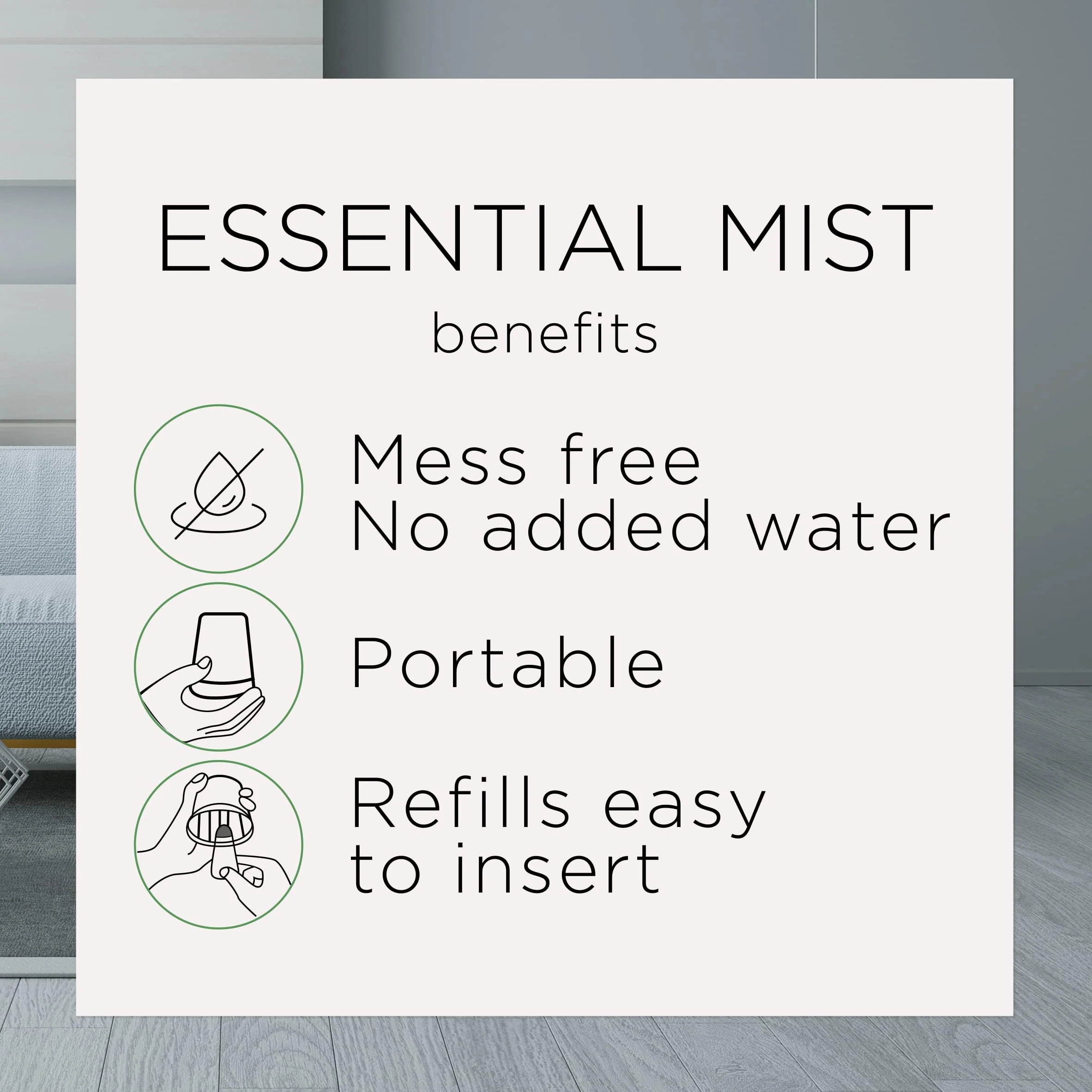 Air Wick Essential Mist Refill, 3 ct, Apple Cinnamon Medley, Essential Oils  Diffuser, Air Freshener, Fall scent, Fall decor 