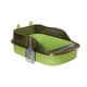 thumbnail image 2 of Caja de arena abierta en forma de U, bandeja frontal rebajada, portátil, fácil de llevar, inodoro para gatos de interior, inodoro para gatos, caja de verde, 2 of 8