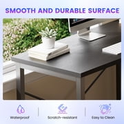 edx 50 Inch L Shaped Desk,Computer Desk Corner Desks Gaming Desk PC Table with CPU Stand for Home Office Dorm Sturdy Writing Workstation, Black