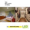 thumbnail image 4 of Light Fixture ETI - Lámpara LED de techo para armario (25 cm, 900 lm, 120 V), 4 of 6