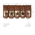 thumbnail image 5 of VHC Brands Abilene Country Independence Day Appliqued Patch Block and Star Valance 20x72, 5 of 10