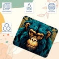 thumbnail image 3 of Monkey Printed Square Gaming Mouse Pad, Non-Slip Rubber Bottom Mouse Mat for Office, 8.3x9.8 Inch, 3 of 6