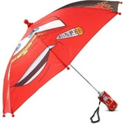 Cars Lightning McQueen black and red straight umbrella with molded car handle