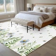 thumbnail image 4 of 5x7 Area Rugs for Living Room, Farmhouse Botancial Non Slip Area Rugs for Kitchen Bedroom Entryway, Pastoral Daisy Leaves Watercolor Washable Carpet Runner Rug Floor Mats for Bedroom Home Decor, 4 of 8