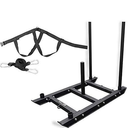 Valor Fitness ES-PS Push, Pull, or Drag Power Sled with Olympic Plate Storage for Cross Training, Strength and