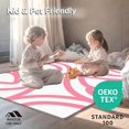 thumbnail image 4 of ODIKA 5'x7' Machine Washable Non-Slip Area Rug, Artistic Wavy Lines Abstract High Traffic Rug, Pink, 393237, 4 of 5