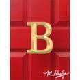 thumbnail image 1 of Michael Healy Designs MHMB1 Monogram Letter B Door Knocker, Brass, 1 of 1