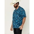 thumbnail image 2 of Wrangler Men's Conversation Print Short Sleeve Snap Western Shirt Blue X-, 2 of 4