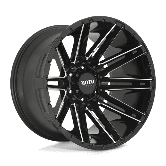 Moto Metal Aluminum Rim MO998 KRAKEN 20X10in Gloss Black Milled Finish, MO99821068318N