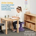 thumbnail image 5 of ECR4Kids ACE Active Core Engagement Wobble Stool, 15in Seat Height, Flexible Seating, Eggplant, 5 of 10