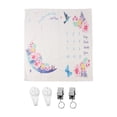 thumbnail image 2 of Manta De Hito Para Bebé, 39,4 Pulgadas De Ancho, Accesorio Para Fotografía De Hito Para Bebé, Colores Brillantes, Patrón De Flores Y Pájaros, Suave Y Ligero Para Fiesta, 2 of 7
