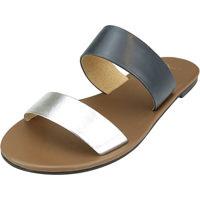 Joules Women's Fenthorpe Silver Leather Sandal - 6 M