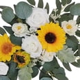 thumbnail image 4 of 2x Wedding Arch Flowers Sunflowers Decor Rustic for Backdrop Door Party white yellow, 4 of 8