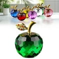 thumbnail image 2 of Sunxin Green Crystal Apple Figurine" Desk Decor Elegant Glass Figurine Perfect for Home Or 2.5 Inch Clear and Sparkling Decorative for Any ", 2 of 7
