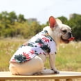 thumbnail image 3 of Xmarks Pet Summer T-Shirts Hawaii Style Floral Dog Shirt Hawaiian Printed Pet T-Shirts Breathable Cool Clothes Puppy Shirt Sweatshirt for Small Puppy XS-2XL, 3 of 7