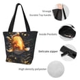 thumbnail image 4 of Fotbe Golden Koi And Treasure Bolsa de Playa con Estampado, Bolsa de Hombro, Bolsa de Mano Espaciosa, Bolsa de Viaje Ligera, Bolsa de Compras Versátil, 4 of 6