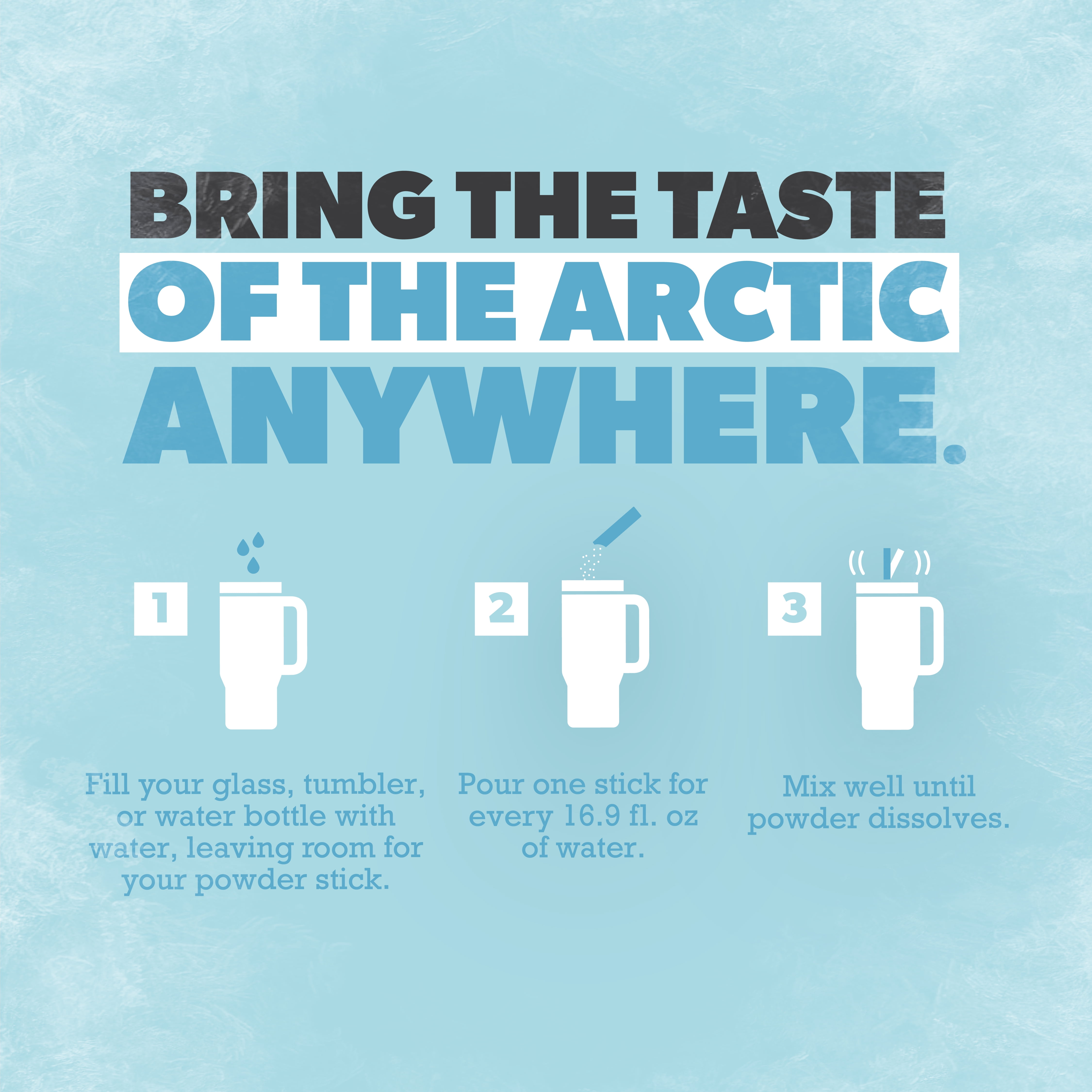 (6 pack) Pure Kick Arctic Variety pack Singles to Go Powdered Drink Mix, Arctic Wave, Arctic Wave Cherry, Arctic Ice, 30 Count Packets