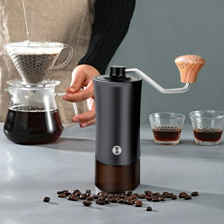 

hand grinder coffee Hand-Cranked Bean Grinder Coffee Bean Grinder Stainless Steel Core Double-Shaft Grinder Household Portable Manual