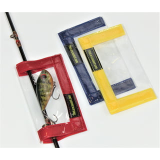 SAVITA 5pcs Lure Wraps, 7.9x3.9inch Clear PVC Lure Covers Fishing
